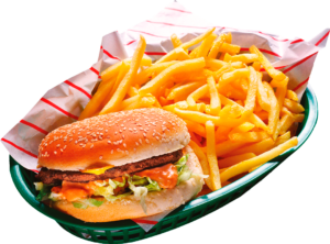 Combo Deluxe: Hamburguesa a Elección + Papas Fritas