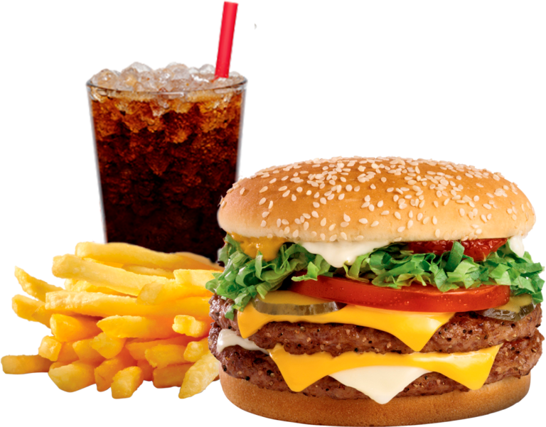 Combo Deluxe: Hamburguesa, Papas Fritas y Refresco